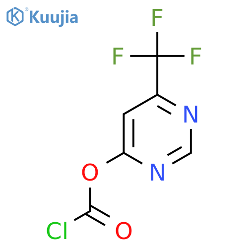6-(trifluoromethyl)pyrimidin-4-yl chloroformate structure