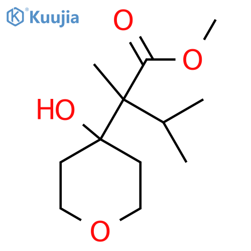 methyl 2-(4-hydroxyoxan-4-yl)-2,3-dimethylbutanoate structure