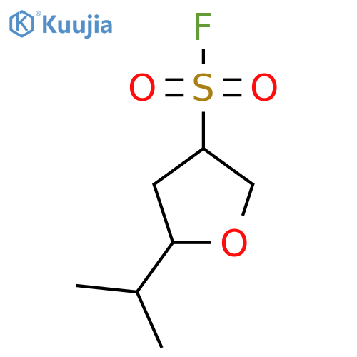 5-(propan-2-yl)oxolane-3-sulfonyl fluoride structure