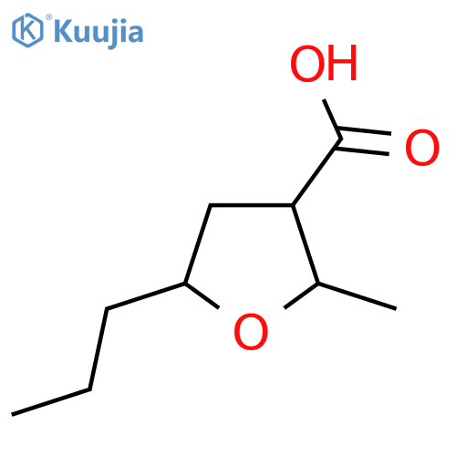 2-methyl-5-propyloxolane-3-carboxylic acid structure