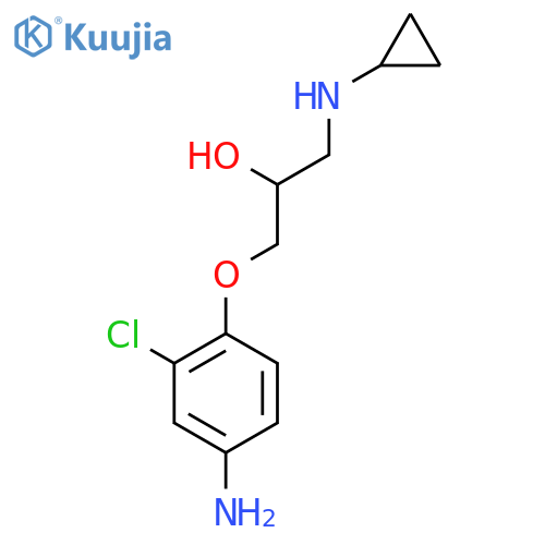 1-(4-amino-2-chlorophenoxy)-3-(cyclopropylamino)propan-2-ol structure