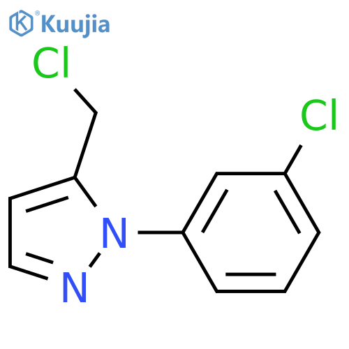 5-(chloromethyl)-1-(3-chlorophenyl)-1H-pyrazole structure