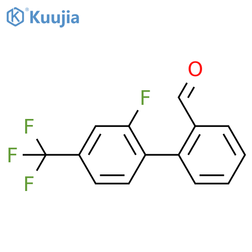 2-2-fluoro-4-(trifluoromethyl)phenylbenzaldehyde structure