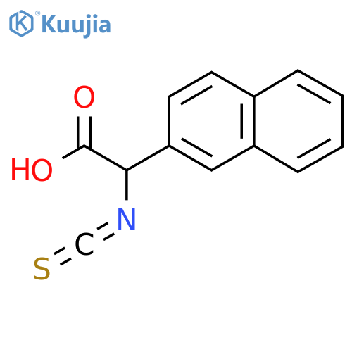 2-isothiocyanato-2-(naphthalen-2-yl)acetic acid structure