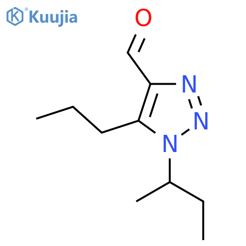 1-(butan-2-yl)-5-propyl-1H-1,2,3-triazole-4-carbaldehyde structure