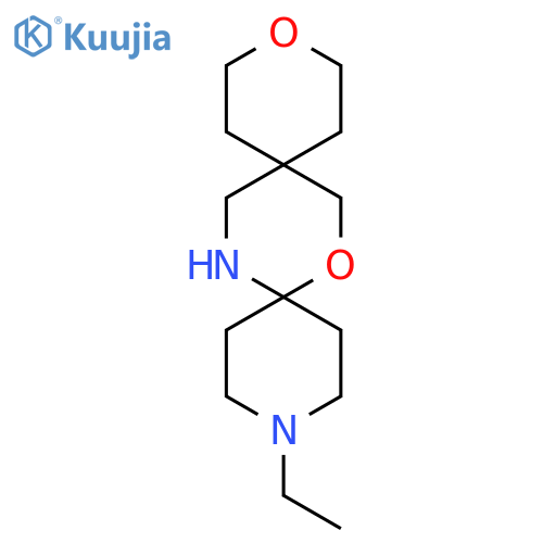 3-ethyl-7,12-dioxa-3,16-diazadispiro5.2.5^{9}.2^{6}hexadecane structure