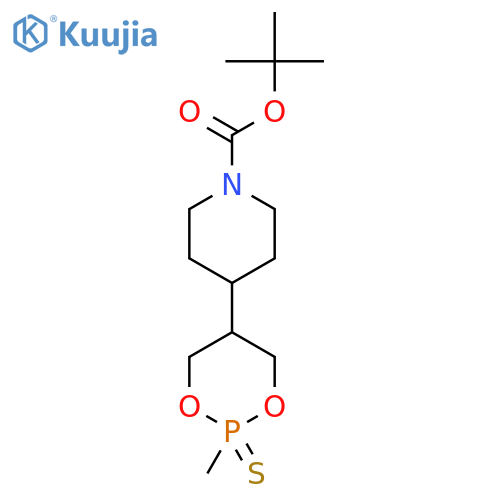 tert-butyl 4-(2-methyl-2-sulfanylidene-1,3,2lambda5-dioxaphosphinan-5-yl)piperidine-1-carboxylate structure