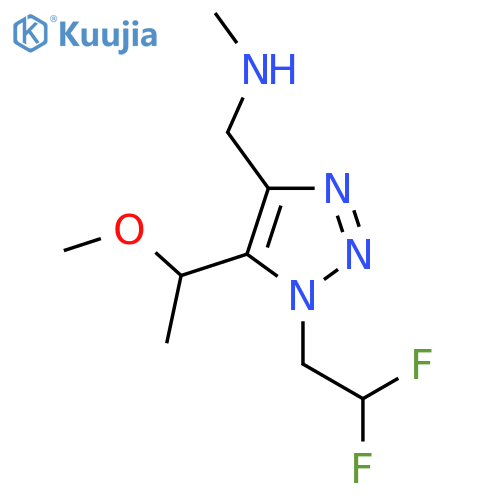 {1-(2,2-difluoroethyl)-5-(1-methoxyethyl)-1H-1,2,3-triazol-4-ylmethyl}(methyl)amine structure