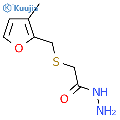 2-{(3-methylfuran-2-yl)methylsulfanyl}acetohydrazide structure