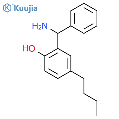 2-amino(phenyl)methyl-4-butylphenol structure