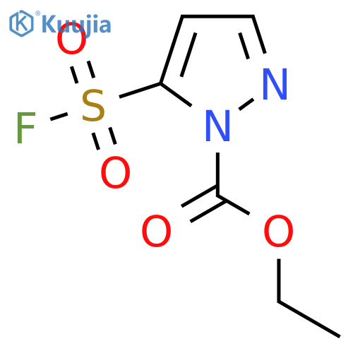 ethyl 5-(fluorosulfonyl)-1H-pyrazole-1-carboxylate structure