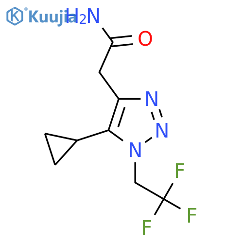 2-5-cyclopropyl-1-(2,2,2-trifluoroethyl)-1H-1,2,3-triazol-4-ylacetamide structure