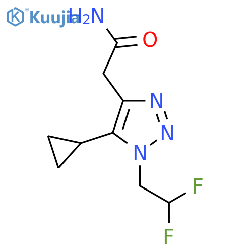 2-5-cyclopropyl-1-(2,2-difluoroethyl)-1H-1,2,3-triazol-4-ylacetamide structure