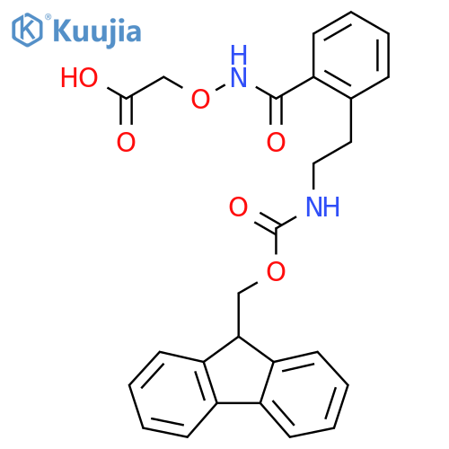 2-({2-2-({(9H-fluoren-9-yl)methoxycarbonyl}amino)ethylphenyl}formamido)oxyacetic acid structure