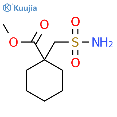 methyl 1-(sulfamoylmethyl)cyclohexane-1-carboxylate structure