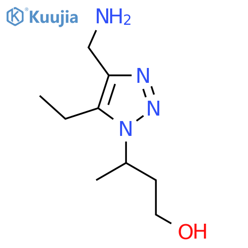 3-4-(aminomethyl)-5-ethyl-1H-1,2,3-triazol-1-ylbutan-1-ol structure