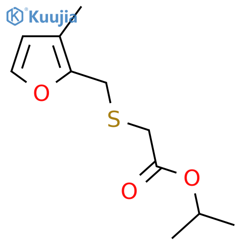 propan-2-yl 2-{(3-methylfuran-2-yl)methylsulfanyl}acetate structure