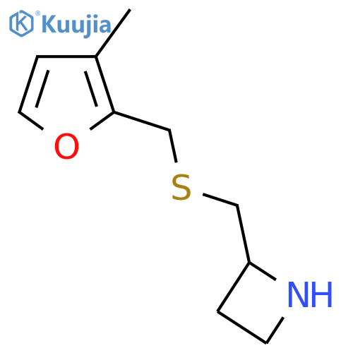 2-({(3-methylfuran-2-yl)methylsulfanyl}methyl)azetidine structure