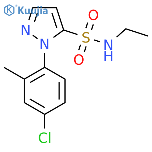 1-(4-chloro-2-methylphenyl)-N-ethyl-1H-pyrazole-5-sulfonamide structure