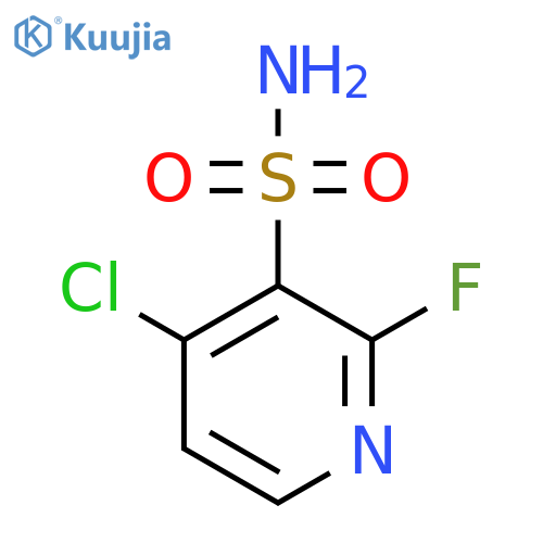 4-chloro-2-fluoropyridine-3-sulfonamide structure