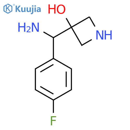 3-amino(4-fluorophenyl)methylazetidin-3-ol structure