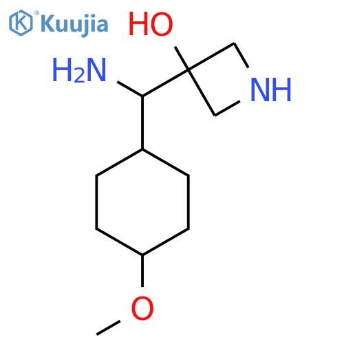 3-amino(4-methoxycyclohexyl)methylazetidin-3-ol structure