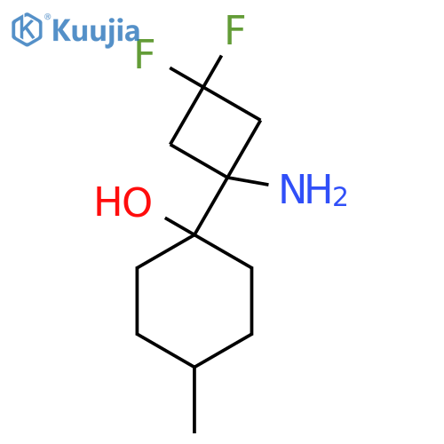 1-(1-amino-3,3-difluorocyclobutyl)-4-methylcyclohexan-1-ol structure