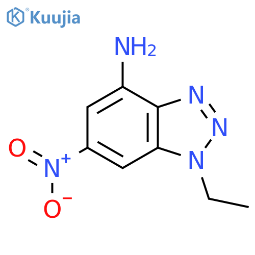 1-ethyl-6-nitro-1H-1,2,3-benzotriazol-4-amine structure