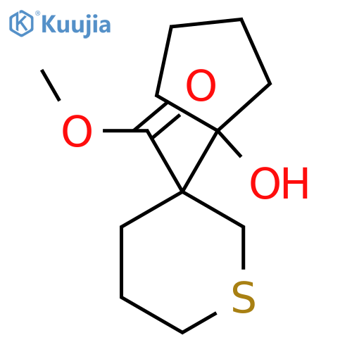 methyl 3-(1-hydroxycyclopentyl)thiane-3-carboxylate structure