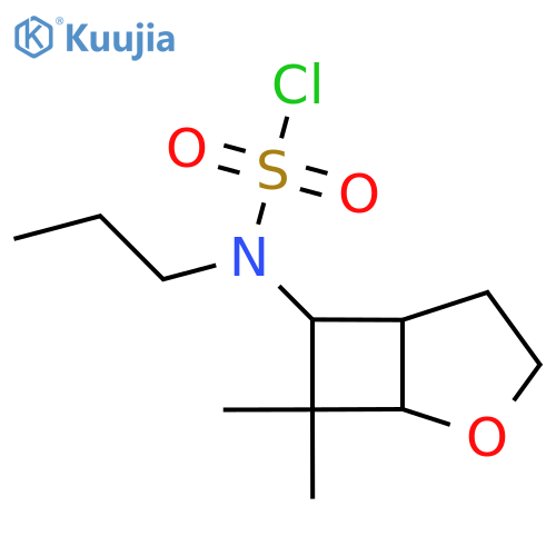 N-{7,7-dimethyl-2-oxabicyclo3.2.0heptan-6-yl}-N-propylsulfamoyl chloride structure