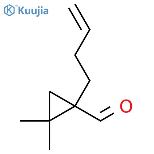 1-(but-3-en-1-yl)-2,2-dimethylcyclopropane-1-carbaldehyde structure