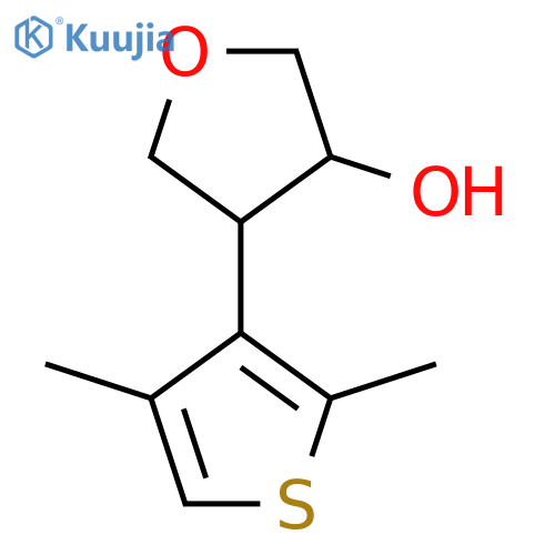 4-(2,4-dimethylthiophen-3-yl)oxolan-3-ol structure
