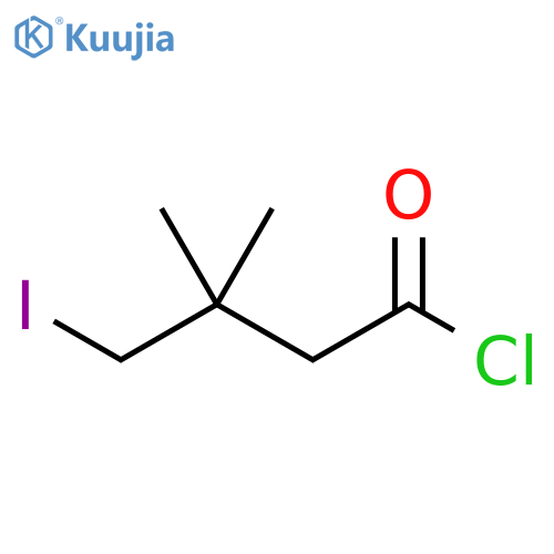 4-iodo-3,3-dimethylbutanoyl chloride structure