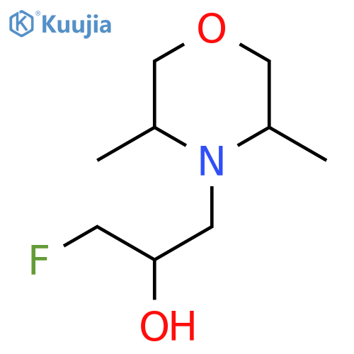 1-(3,5-dimethylmorpholin-4-yl)-3-fluoropropan-2-ol structure