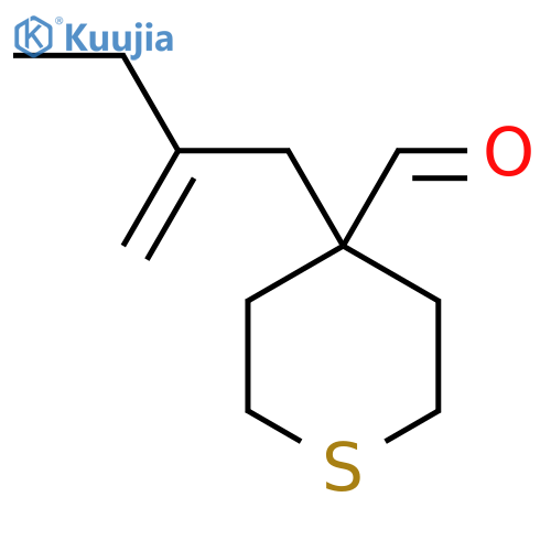 4-(2-Methylidenebutyl)thiane-4-carbaldehyde structure