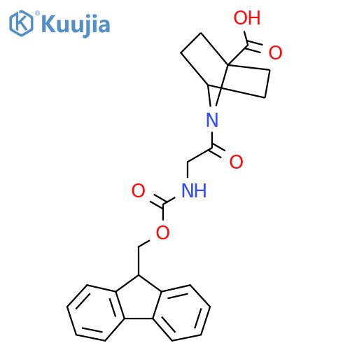 7-2-({(9H-fluoren-9-yl)methoxycarbonyl}amino)acetyl-7-azabicyclo2.2.1heptane-1-carboxylic acid structure