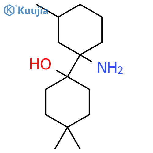 1-(1-Amino-3-methylcyclohexyl)-4,4-dimethylcyclohexan-1-ol structure