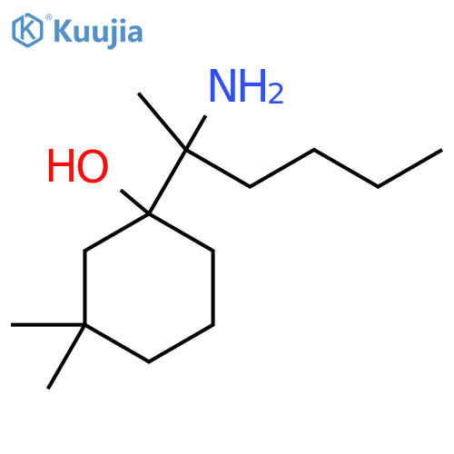 1-(2-Aminohexan-2-yl)-3,3-dimethylcyclohexan-1-ol structure