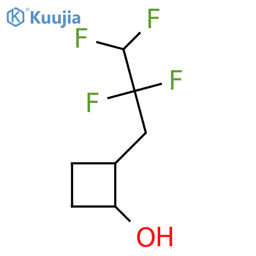 2-(2,2,3,3-Tetrafluoropropyl)cyclobutan-1-ol structure