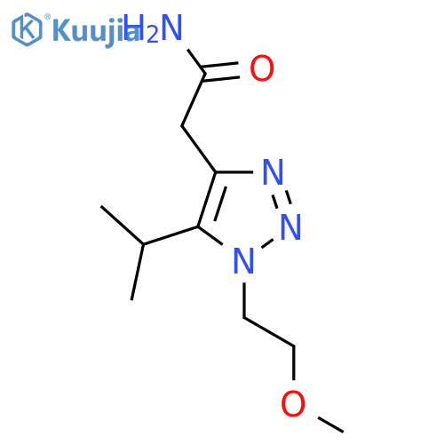 2-1-(2-methoxyethyl)-5-(propan-2-yl)-1H-1,2,3-triazol-4-ylacetamide structure