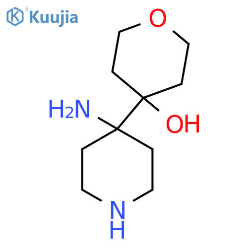 4-(4-aminopiperidin-4-yl)oxan-4-ol structure