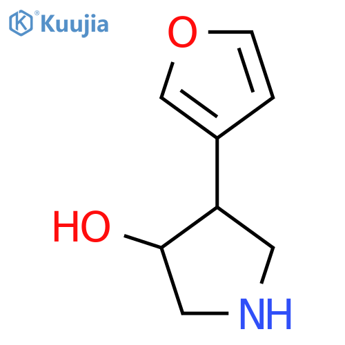 4-(furan-3-yl)pyrrolidin-3-ol structure