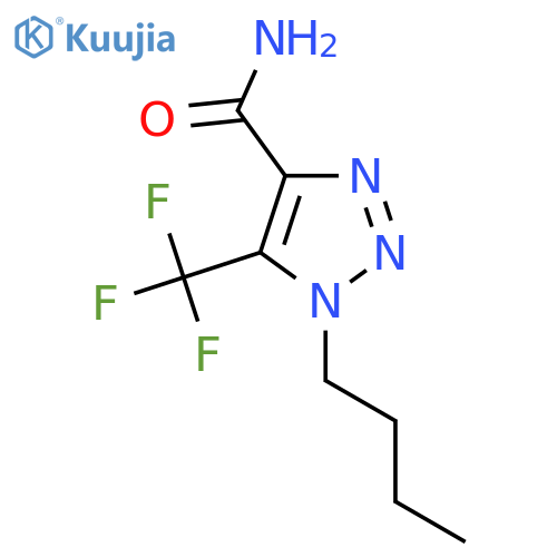 1-butyl-5-(trifluoromethyl)-1H-1,2,3-triazole-4-carboxamide structure