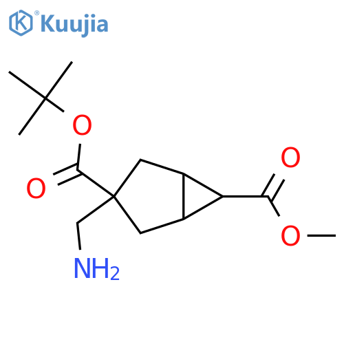 3-tert-butyl 6-methyl 3-(aminomethyl)bicyclo3.1.0hexane-3,6-dicarboxylate structure