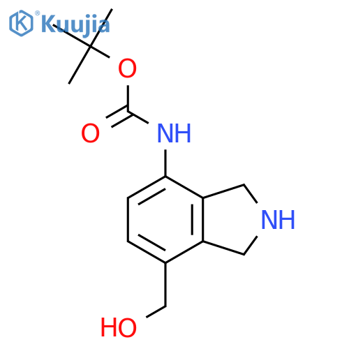 tert-butyl N-7-(hydroxymethyl)-2,3-dihydro-1H-isoindol-4-ylcarbamate structure