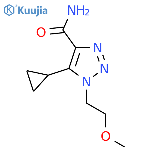 5-cyclopropyl-1-(2-methoxyethyl)-1H-1,2,3-triazole-4-carboxamide structure