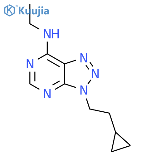 3-(2-cyclopropylethyl)-N-ethyl-3H-1,2,3triazolo4,5-dpyrimidin-7-amine structure