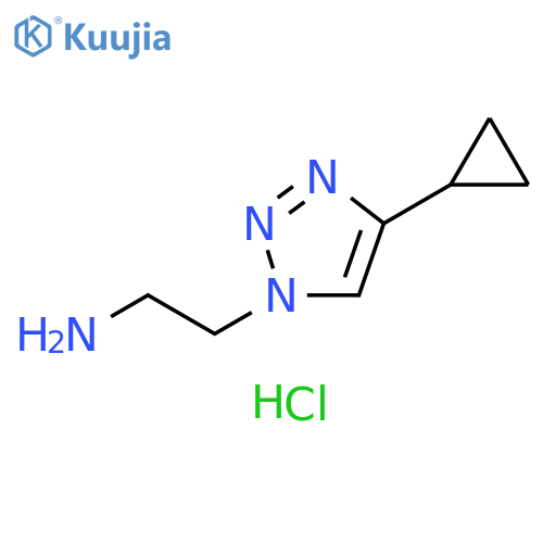 2-(4-cyclopropyl-1H-1,2,3-triazol-1-yl)ethan-1-amine dihydrochloride structure