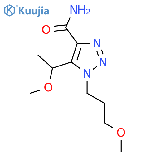 5-(1-methoxyethyl)-1-(3-methoxypropyl)-1H-1,2,3-triazole-4-carboxamide structure