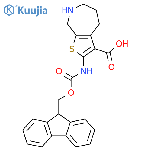 2-({(9H-fluoren-9-yl)methoxycarbonyl}amino)-4H,5H,6H,7H,8H-thieno2,3-cazepine-3-carboxylic acid structure